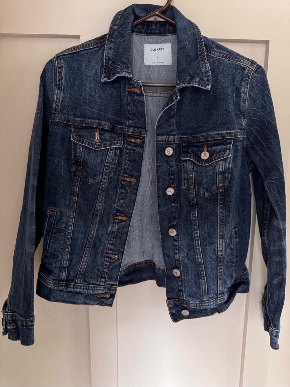 OLD NAVY Dark Wash Denim Jacket Size Small